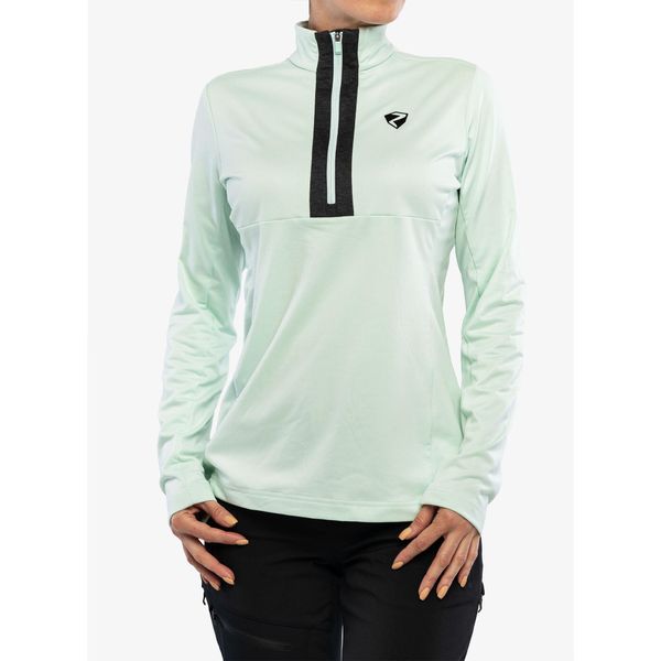 Bluza damska z zamkiem 1/2 Ziener Japra. Zielone bluzy damskie Ziener, s, bez wzorów, bez kaptura, narciarskie. Za 179.99 zł.