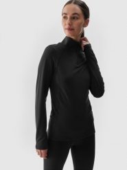 4F Bielizna termiczna drapana (góra) damska - czarna XL. Czarna bielizna termoaktywna damska 4f, xl, bez wzorów, z dzianiny, bez ramiączek. Za 169.99 zł.