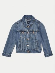 Gap Kurtka jeansowa 620681-00 Niebieski Regular Fit. Niebieskie kurtki i płaszcze dla dziewczynek GAP, bez wzorów, z bawełny, bez kaptura. Za 149.99 zł.