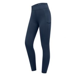 Dziewczęce legginsy jeździeckie z pełną przyczepnością ELT Ella Glam. Niebieskie legginsy dla dziewczynek ELT, bez wzorów. Za 271.00 zł.