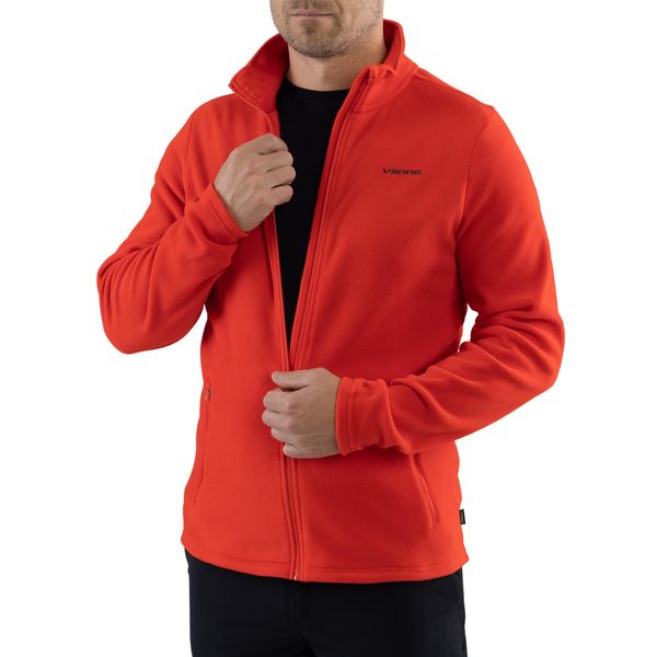Bluza męska polarowa Viking Tesero Man. Czerwone bluzy męskie Viking, m, bez wzorów, z polaru, bez kaptura, trekkingowe. Za 199.00 zł.