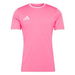 Koszulka męska adidas Entrada Jersey. Białe koszulki sportowe męskie Adidas, m, bez wzorów, z jersey, bez kołnierzyka, bez ramiączek, do piłki nożnej, climacool (adidas). Za 60.99 zł.