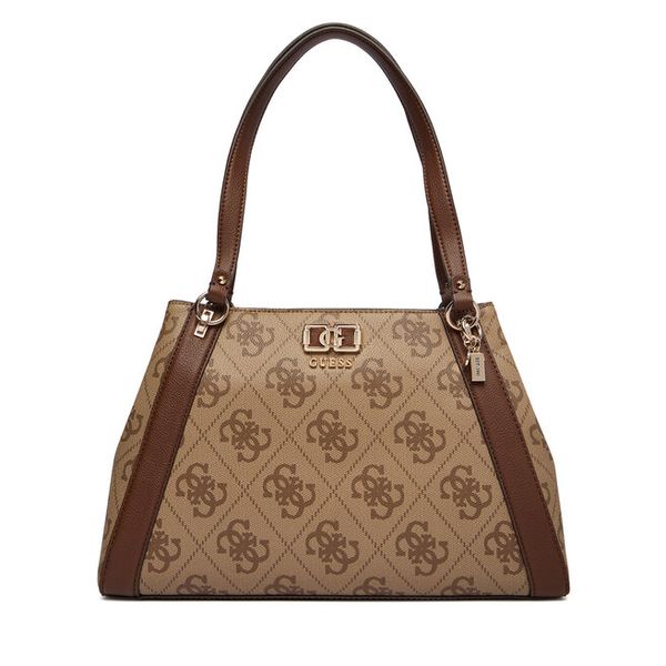 Torebka Guess. Brązowe torebki do ręki damskie Guess, z aplikacjami, klasyczne, bez dodatków. Za 719.99 zł.