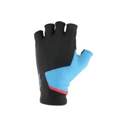 Rękawiczki Na Rower 700 Aerofit Krótkie Letnie Czarno-Niebieskie B'twin. Niebieskie rękawiczki damskie B'TWIN, na lato, ze skóry. W wyprzedaży za 49.99 zł.