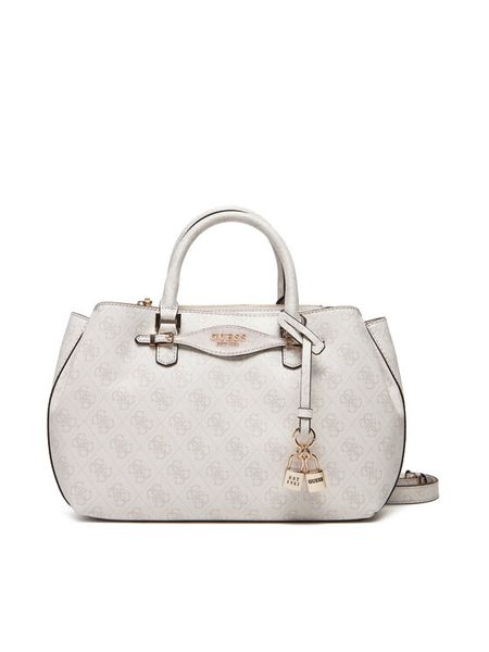 Guess Torebka Katya HWSG96 52060 Biały. Białe torebki do ręki damskie Guess, z aplikacjami, ze skóry, bez dodatków. Za 329.99 zł.