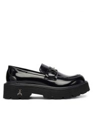 Patrizia Pepe Loafersy PPJ962.01 Czarny. Czarne półbuty dziewczęce Patrizia Pepe, bez wzorów, z lakierowanej skóry, bez zapięcia. Za 549.99 zł.