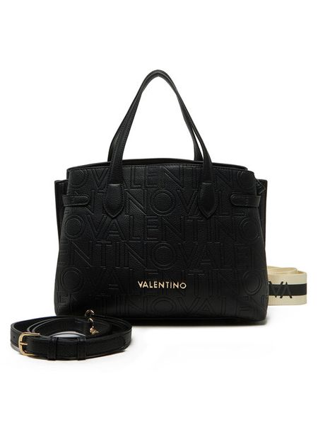 Valentino Torebka Pansy VBS8PG04 Czarny. Czarne torebki do ręki damskie Valentino, bez wzorów, bez dodatków. Za 799.99 zł.