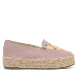 Espadryle Jenny Fairy. Czerwone espadryle damskie Jenny Fairy, bez wzorów, bez obcasa, bez zapięcia. Za 99.99 zł.