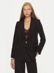 Maryley Marynarka 24IB187/M05/43NE Czarny Regular Fit. Czarne żakiety damskie Maryley, m, bez wzorów, z syntetyku. Za 249.99 zł.