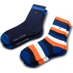 Zestaw 2 par wysokich skarpet unisex TOMMY HILFIGER - 354009001 Golden Poppy 067. Skarpety damskie marki Tommy Hilfiger. Za 39.99 zł.