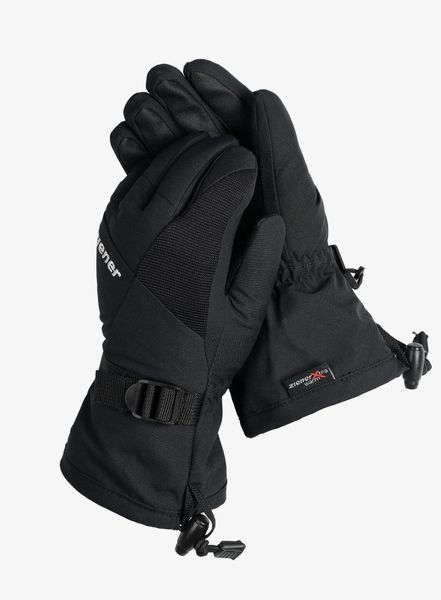 Rękawiczki dziecięce Ziener Lani GTX Junior. Czarne rękawiczki dziecięce Ziener, bez wzorów, z gore-texu. Za 159.49 zł.