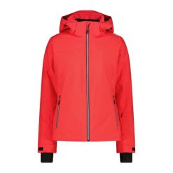 Kurtka narciarska z kapturem na zamek dla kobiet CMP. Białe kurtki damskie CMP, na zimę, bez wzorów, z kapturem. Za 551.45 zł.