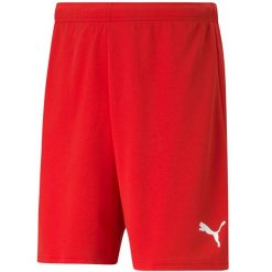 Spodenki Puma teamRISE czerwone. Białe krótkie spodenki sportowe męskie Puma, m, bez wzorów, do piłki nożnej. Za 68.00 zł.