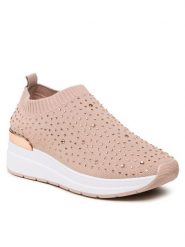 Nelli Blu Sneakersy CS062-01 Różowy. Czerwone buty sportowe dziewczęce Nelli Blu, bez wzorów, z materiału, bez zapięcia. Za 89.99 zł.