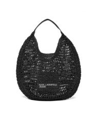 Karl Lagerfeld Jeans Torebka B2W50050 Czarny. Czarne torebki do ręki damskie Karl Lagerfeld Jeans, bez wzorów, z jeansu, bez dodatków. Za 429.99 zł.