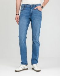 Męskie Spodnie Jeansowe Mustang Style Washington Straight Denim Blue 1018017 5000 682. Niebieskie spodnie materiałowe męskie Mustang, l, bez wzorów, z denimu. Za 189.99 zł.