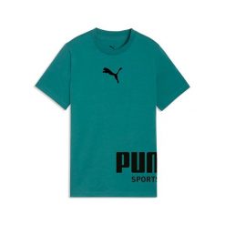 Sportowy T-Shirt Puma Graphic Tee B Dzieci. Zielone t-shirty dla chłopców Puma, bez wzorów, z bawełny, bez ramiączek. Za 159.99 zł.