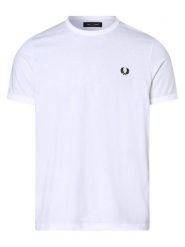 Fred Perry T-shirt Mężczyźni Bawełna biały, XL. Białe t-shirty męskie Fred Perry, m, bez wzorów, z bawełny, bez kołnierzyka. Za 299.95 zł.