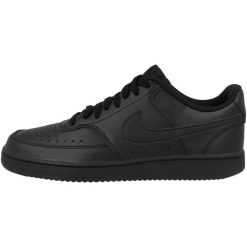 Buty męskie sportowe do chodzenia Nike COURT VISION LO NN. Czarne buty sportowe męskie Nike, ze skóry, bez zapięcia, trekkingowe, nike court. Za 533.00 zł.