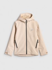 4F Kurtka membrana 5000 dziewczęca - beżowa 152 (11-12 lat). Brązowe kurtki i płaszcze dla dziewczynek 4f, bez wzorów, bez kaptura. Za 179.99 zł.