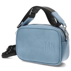 Niebieska Torebka Big Star Damska Listonoszka. Niebieskie listonoszki damskie Big Star Accessories, bez wzorów, ze skóry ekologicznej, retro, bez dodatków. Za 169.00 zł.