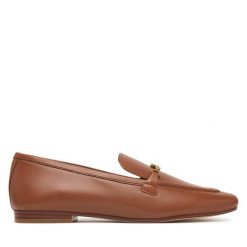 Loafersy MICHAEL Michael Kors. Brązowe mokasyny damskie MICHAEL Michael Kors. Za 789.99 zł.