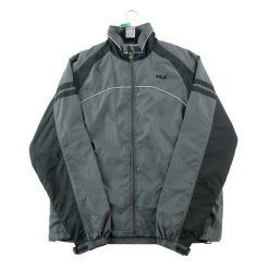 Kurtka męska z podszewką mesh szara. Szare kurtki sportowe męskie Fila, l, bez wzorów, z meshu, na fitness i siłownię. Za 164.76 zł.