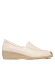 Caprice Półbuty 9-24350-45 Beżowy. Brązowe półbuty damskie Caprice, bez wzorów, ze skóry, bez obcasa, na koturnie, bez zapięcia. Za 234.99 zł.
