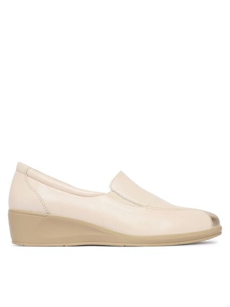 Caprice Półbuty 9-24350-45 Beżowy. Brązowe półbuty damskie Caprice, bez wzorów, bez obcasa, na koturnie, bez zapięcia. Za 339.99 zł.