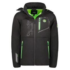 Kurtka wodoodporna Canadian Peak Royauteak 068. Czarne kurtki męskie Canadian Peak, l, bez wzorów, eleganckie, bez kaptura. Za 311.00 zł.