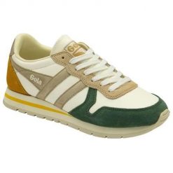 Buty do chodzenia damskie Gola CLB203WN. Białe obuwie sportowe damskie Gola, bez wzorów, z materiału, trekkingowe. Za 269.00 zł.