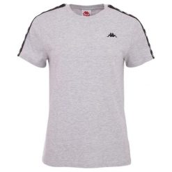Koszulka damska Kappa Jara szara. Szare koszulki sportowe damskie Kappa, l, bez wzorów, z bawełny, bez kołnierzyka, bez ramiączek, do biegania. Za 62.99 zł.
