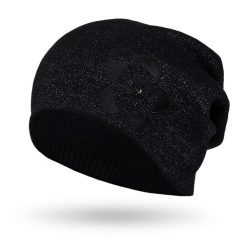 Czapka damska Peterson czarny PTN HAT-02. Czarne czapki i kapelusze damskie Peterson, na zimę, bez wzorów, z materiału. Za 54.00 zł.