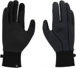 Nike Męskie rękawice accessories TECH FLEECE LG 3.0 black/black rozmiar L. Czarne rękawiczki męskie Nike, bez wzorów, sportowe. Za 255.19 zł.