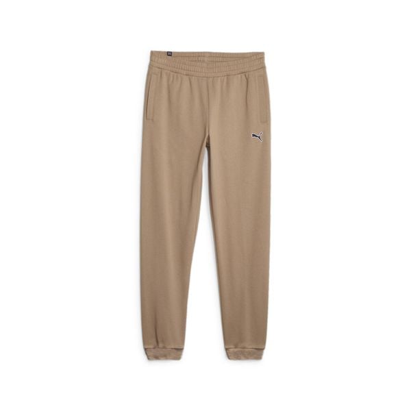 Spodnie sportowe Puma 676816 85 dresowe. Brązowe spodnie sportowe męskie Puma, l, z aplikacjami, z bawełny, na fitness i siłownię. Za 119.00 zł.