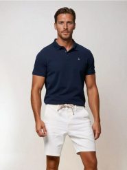 Szorty jeansowe slim - biały. Białe szorty męskie Sinsay, bez wzorów, z jeansu. Za 59.99 zł.