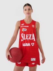 4F Koszulka meczowa replika wyjazdowa z sezonu 2024/25 damska 4F x Ślęza Wrocław - multikolor XL. Koszulki sportowe damskie 4f, l, bez wzorów, z dzianiny, bez kołnierzyka, bez ramiączek, na fitness i siłownię. Za 199.99 zł.