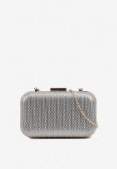 Szara Brokatowa Torebka Typu Kopertówka Nerivine. Szare kopertówki damskie Renee, bez wzorów, z jeansu, eleganckie, na ramię, bez dodatków. Za 74.99 zł.