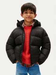 Tommy Hilfiger Kurtka puchowa Essential KB0KB10091 S Czarny Regular Fit. Czarne kurtki i płaszcze dla chłopców Tommy Hilfiger, bez wzorów, z puchu, bez kaptura. Za 849.99 zł.