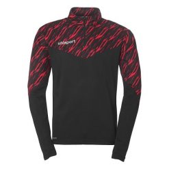 Bluza treningowa z zamkiem błyskawicznym 1/4 Uhlsport Progressive 28. Czarne bluzy sportowe męskie Uhlsport, bez wzorów, bez kaptura, do piłki nożnej. Za 212.50 zł.