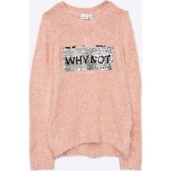 Name it - Sweter dziecięcy 122-164 cm. Swetry dla dziewczynek Name it, z dzianiny, z okrągłym kołnierzem. W wyprzedaży za 69.90 zł.