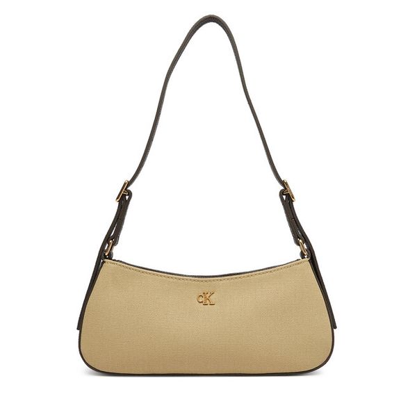 Torebka Calvin Klein. Brązowe torebki do ręki damskie Calvin Klein, bez wzorów, klasyczne, bez dodatków. Za 252.99 zł.