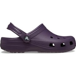 Crocs Clásico Zueco. Fioletowe skarpety damskie Crocs, bez wzorów. W wyprzedaży za 168.72 zł.
