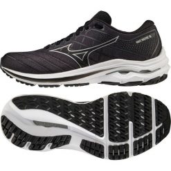 Buty do biegania męskie Mizuno WaveInspire 18. Niebieskie buty sportowe męskie Mizuno, bez zapięcia, do biegania. Za 594.99 zł.
