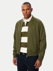 Tommy Hilfiger Bluza Essential MW0MW44934 Zielony ciemny Regular Fit. Zielone bluzy męskie Tommy Hilfiger, m, bez wzorów, z bawełny, bez kaptura. Za 649.99 zł.
