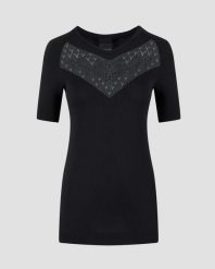 Koszulka biegowa damska X-Bionic Twyce Run Shirt SS Black. Czarne t-shirty damskie X Bionic, m, bez wzorów, ze skóry, bez kołnierzyka. Za 336.00 zł.