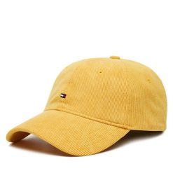 Czapka z daszkiem Tommy Hilfiger. Żółte czapki i kapelusze męskie Tommy Hilfiger, bez wzorów. Za 159.99 zł.