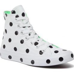 Trampki CONVERSE - Ctas Hi 560627C White/Black/Illusion Green. Półbuty damskie Converse. W wyprzedaży za 189.00 zł.