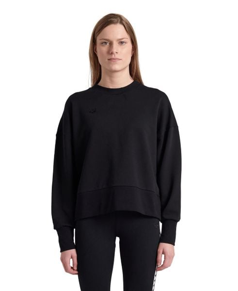 Bluza damska Arena Oversized Crew Neck. Czarne bluzy damskie Arena, m, z aplikacjami, z bawełny, bez kaptura. Za 269.99 zł.