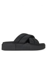 Tommy Jeans Klapki Tjw Flatform Sandal EN0EN02775 Czarny. Czarne klapki damskie Tommy Jeans, bez wzorów, z jeansu, bez obcasa. Za 159.99 zł.